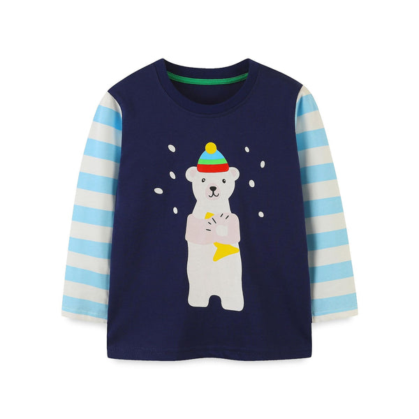 Toddler/Kid Cute Polar Bear Long Sleeve Shirt