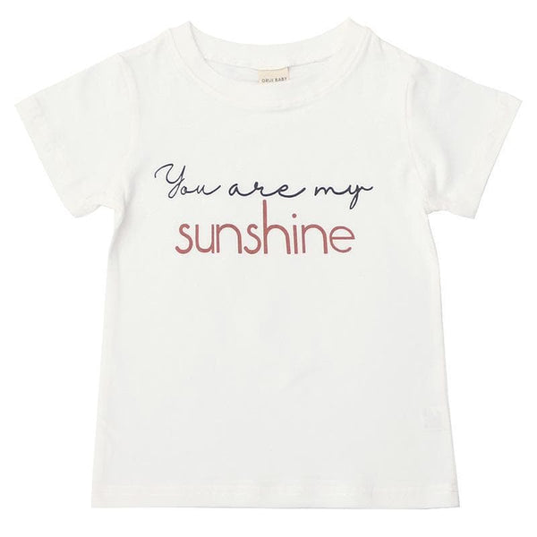 Toddler/Kid "You are my Sunshine" Letter Print T-shirt