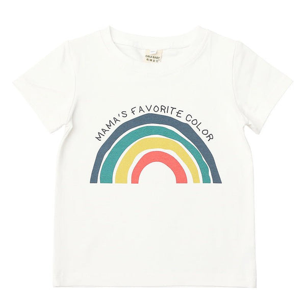 Baby/Toddler's Rainbow Print Short-Sleeve T-shirt