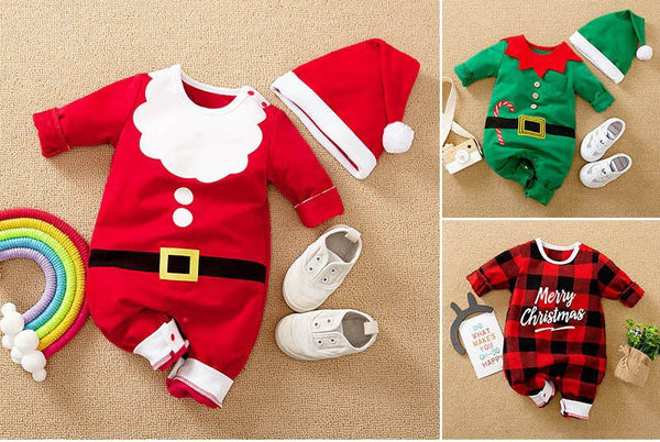 3 Different Christmas Design Long Sleeve Jumpsuits