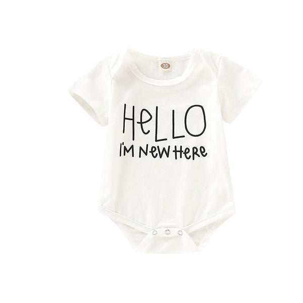 Baby's "Hello I AM NEW HERE" Bodysuit