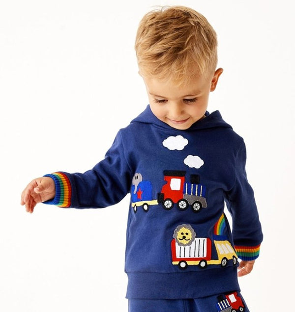 Toddler/Kid Boy's Vehicle Design Sweatshirt
