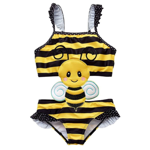 Baby/Toddler Girl's Honey Bee Design One-Piece Design Swimsuit
