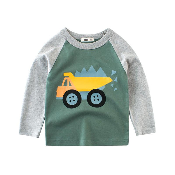 Baby Boy's Cartoon Truck Print T-shirt