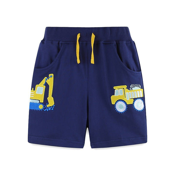 Toddler/Kid Boy's Truck Vehicle Cotton Shorts