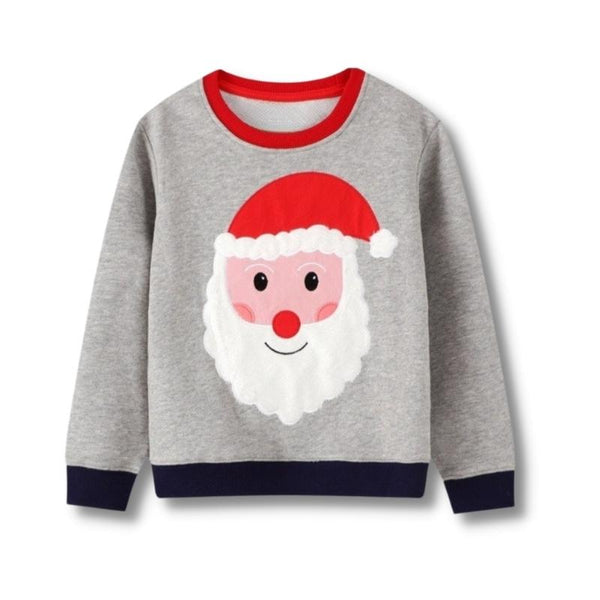 Toddler Christmas Santa Claus Print Sweatshirt