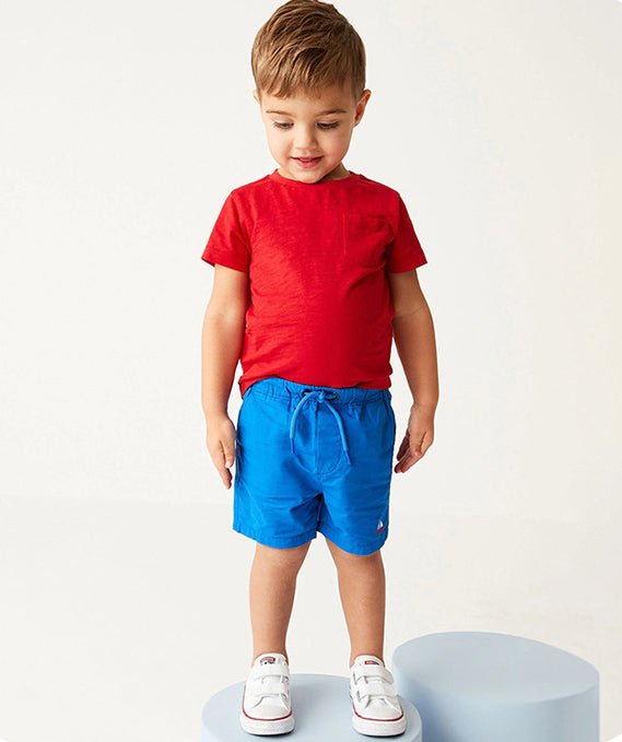 Toddler/Kid Boy's Little Sailboat Print Design Shorts(2 Colors)