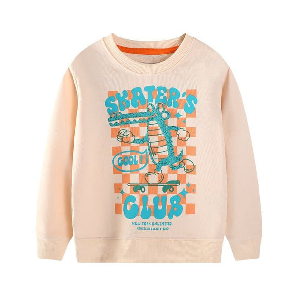 Toddler/Kid Girl Skater's Club Print Design Sweatshirt