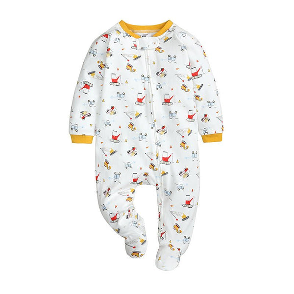 Baby Cartoon and Crane Print Design Onesie (3 Designs)
