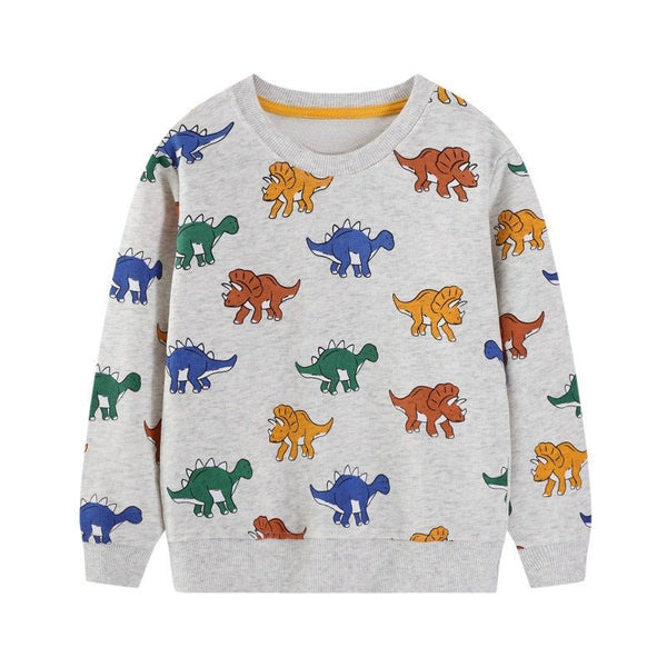 Toddler/Kid Boy Cute Little Dinosaurs Print Design Sweatshirt