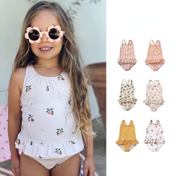Toddler/Kid Girl Fun Prints One-Piece Swimsuits (6 Designs)