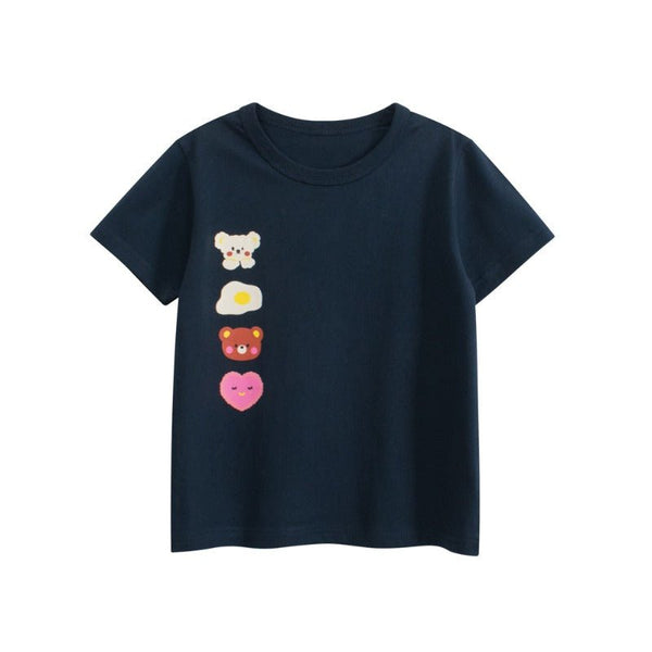 Toddler/Kid Girl Cute Cartoon Bear Print T-shirt