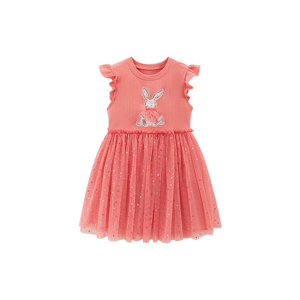 Toddler/Kid Girl's Sleeveless Lovely Bunny Design Dress
