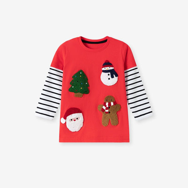 Toddler/Kid Boy Christmas Tree and Santa Design T-Shirt