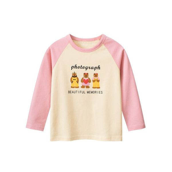 Toddler/Kid Beautiful Memories Bears Print Long Sleeve Shirt