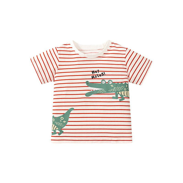 Toddler/Kid's Short Sleeve Crocodile Print Design Tee