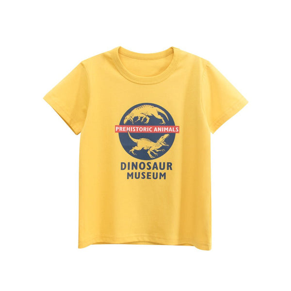 Toddler/Kid Boy Dinosaur Museum Yellow T-shirt
