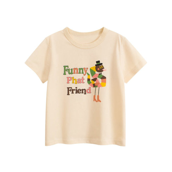 Toddler/Kid Girl Funny Friend Print Design T-shirt