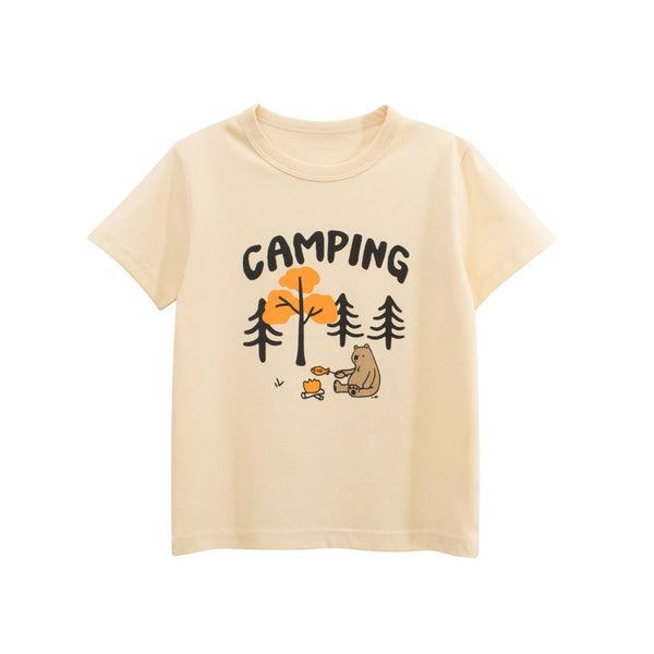Toddler/Kid Bear's Camping Print T-Shirt