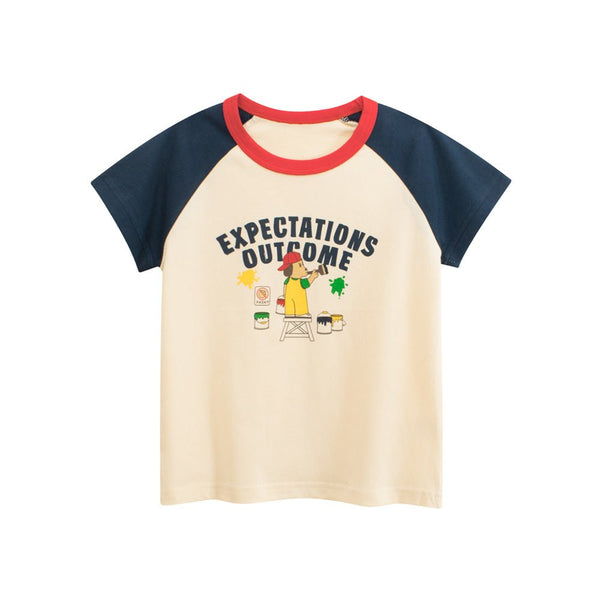 Toddler/Kid Boy Painting Casual T-shirt