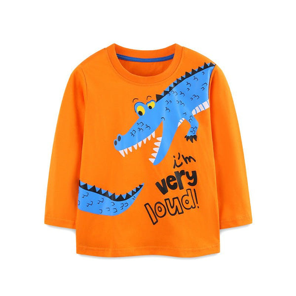 Toddler/Kid Boy Long Sleeve "I'm Very Loud" Letter Print Design T-Shirt