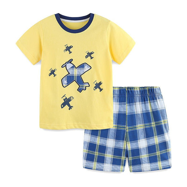 Toddler/Kid Boy's Flying Squadron T-Shirt with Shorts Set