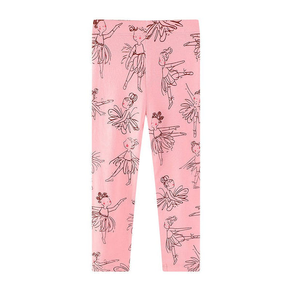 Toddler/Kid Girl's Ballerina Design Pink Leggings