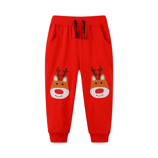 Toddler/Kid's Christmas Reindeer Red Pants