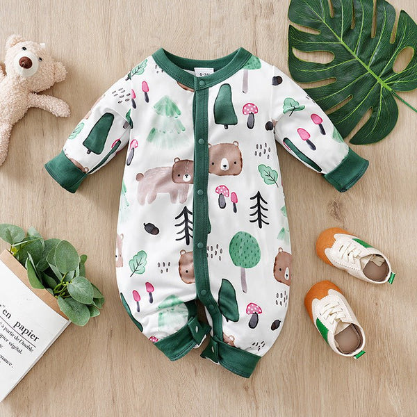 Baby Cars and Animals Mixed Print Jumpsuit (6 Designs)