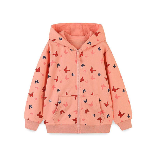 Toddler/Kid Girl Allover Butterfly Print Design Jacket