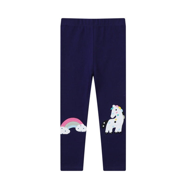 Toddler/Kid Girl's Rainbow and Cutie Unicorn Design Leggings