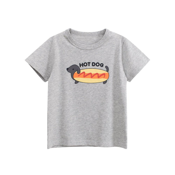 Toddler/Kid Hot Dog Print Casual T-shirt