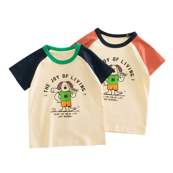 Toddler/Kid's Love Baseball Print Design Tee (2 Colors)