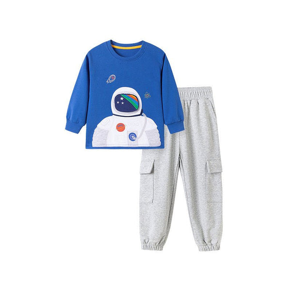 Toddler/Kid Boy Astronaut Design Sweatshirt with Pants Set