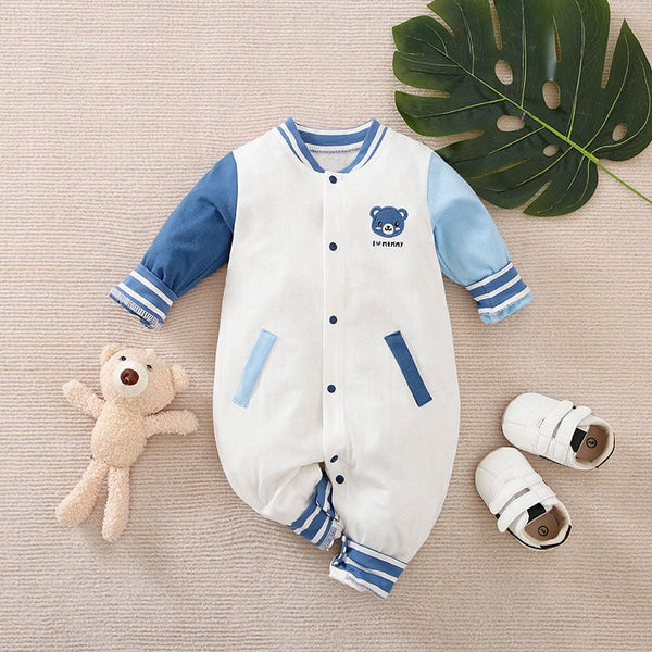Baby I love Mommy and Firefighter Style Jumpsuit