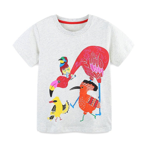 Toddler/Kid Girl's Flamingo Animal Print Design T-Shirt