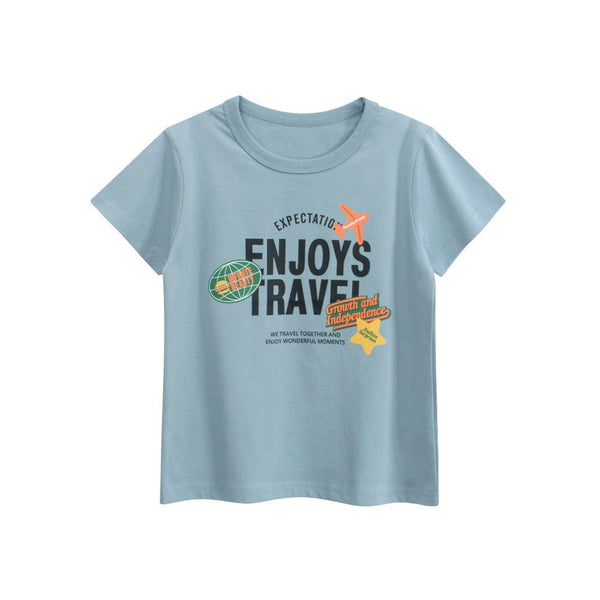 Toddler/Kid Enjoy Travel Blue T-shirt