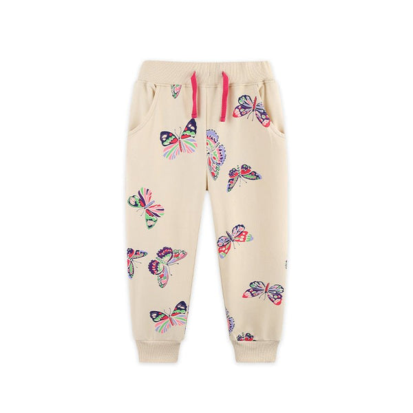 Toddler/Kid Girl's Butterfly Print Design Pants
