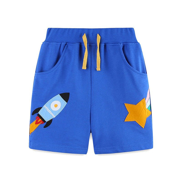 Toddler/Kid Boy Rocket and Star Design Shorts
