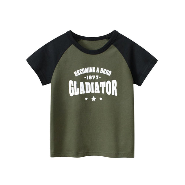 Toddler/Kid's "Becoming A Hero" Letter Print Design Tee
