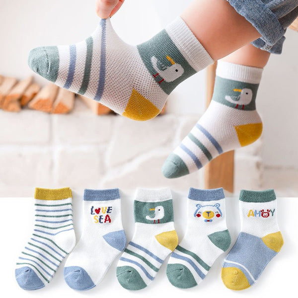 5-Pack Summer Cute Socks (4 Designs)