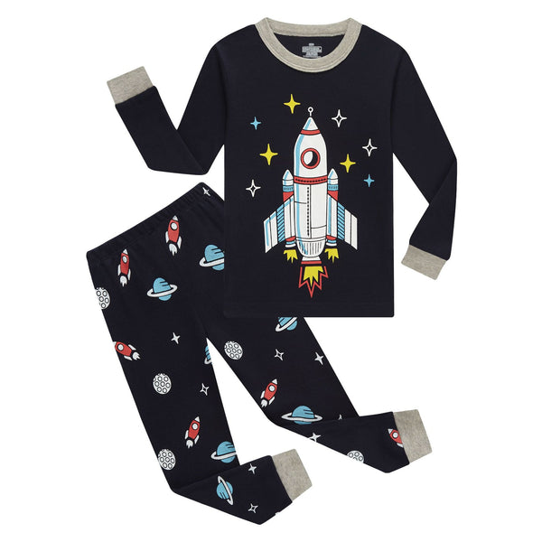Toddler/Kid Boy Rockets and Planets Pajama Set
