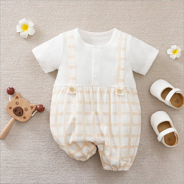 Baby's Short Sleeve Summer Short Sleeve Onesie (3 Designs)