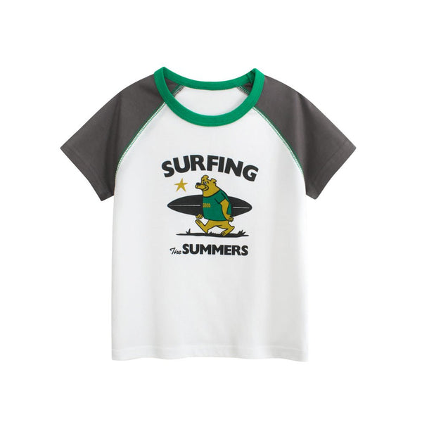 Toddler/Kid Boy Summer Surfing Print T-Shirt