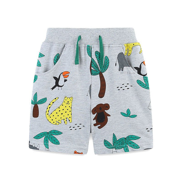 Toddler/Kid Boy Cartoon Animals and Trees Shorts