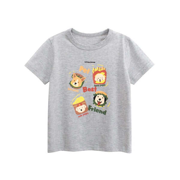 Toddler/Kid Puppy Friends Casual T-shirt