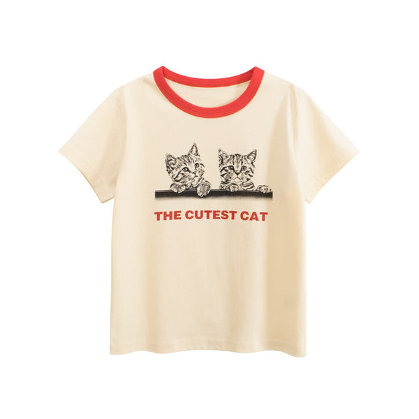 Toddler/Kid Girl Cute Cat Pals T-shirt