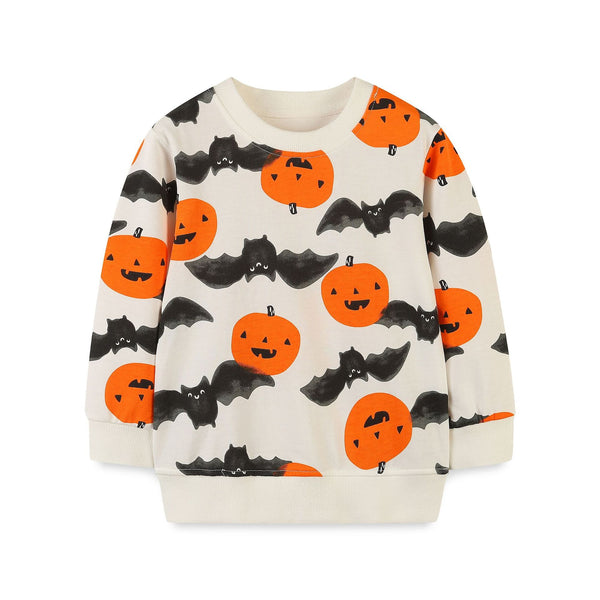 Toddler/Kid's Halloween Pumpkin Long Sleeve Sweatshirt