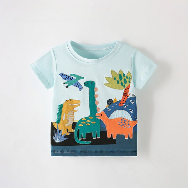 Toddler/Kid Boy Dinosaurs Party Blue T-shirt