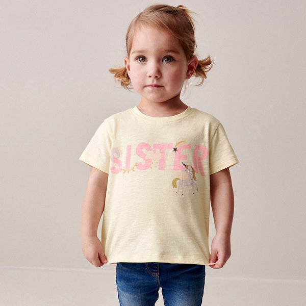 Toddler/Kid Girl "Sister" Print T-shirt